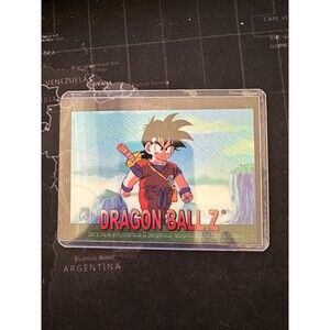 2000 Dragon Ball Z Goku Card #18 Etched Foil BASE EX/EX+ FUNimation Vintage